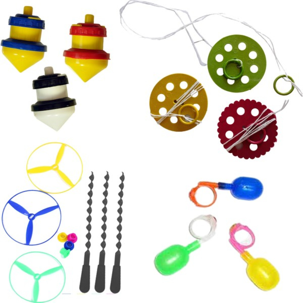 Nostaljik Oyuncaklar - 3'er Adet Ufo Fırıldak, Plastik Topaç, Ufo Fırfır, Su Yüzüğü - Nostalji Eğitici Oyuncaklar D Eğitici Oyuncak Fiyatı