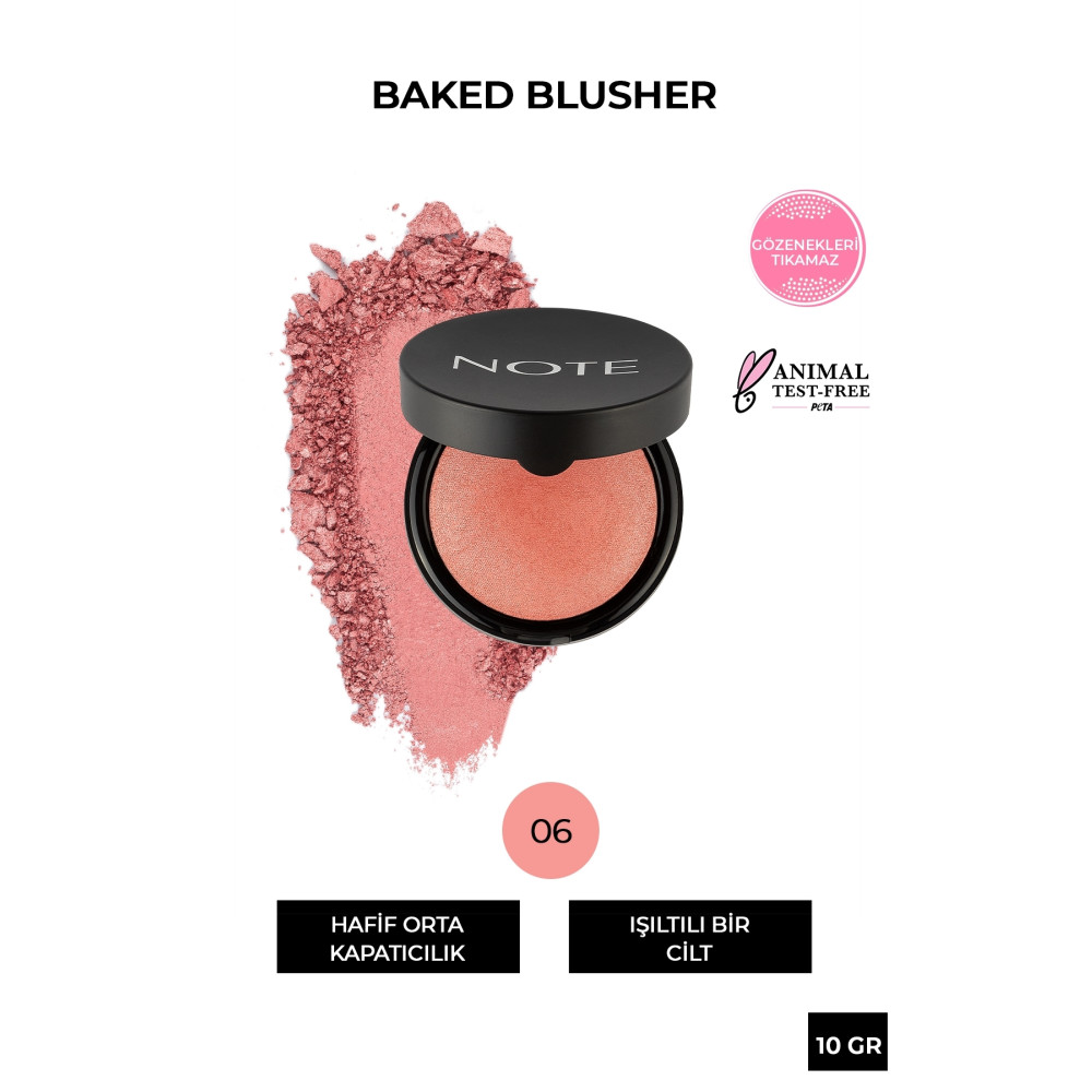 NOTE Baked Allık 06 Hot Rose Işıltılı Highlighter Allık Fiyatı