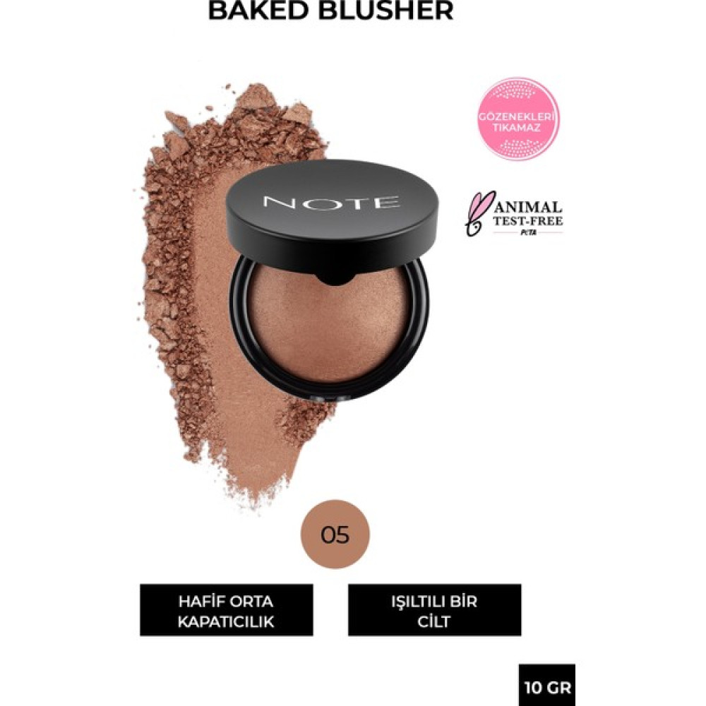 Note Baked Allık Işıltılı Highlighter 05 Mocha Taste Allık Fiyatı