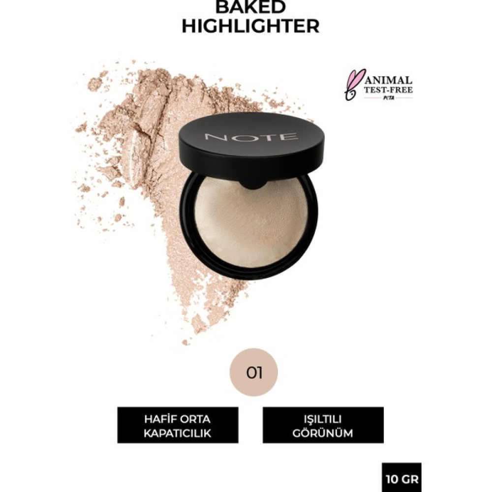 Note Baked Highlighter No:01 Moonlight Aydınlatıcı Aydınlatıcı Fiyatı