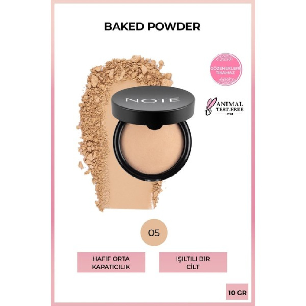 Note Cosmetics Baked Pudra Işıltılı Highlighter 05 Soft Beige Pwdr Makyaj Ürünleri Fiyatı