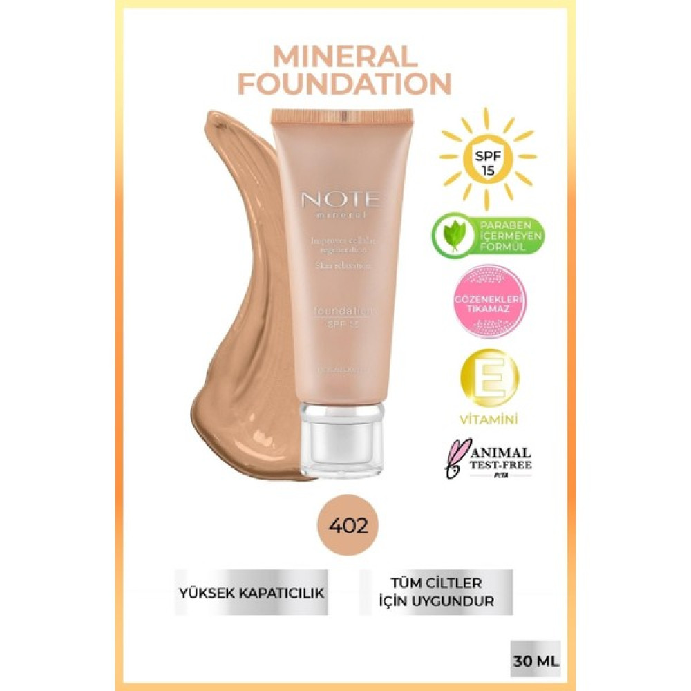 Note Cosmetics Mineral Fondöten 402 Fnd Fondötenler Fiyatı
