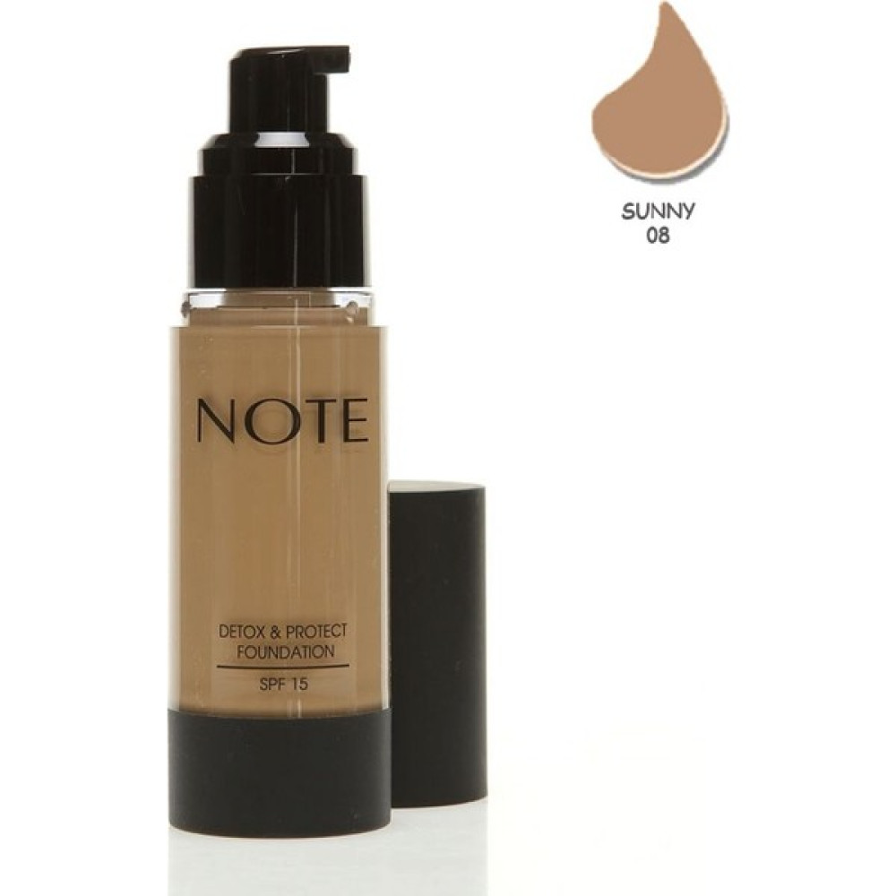 Note Detox Protect Fondöten Spf15 Sunny 08 35Ml Fondötenler Fiyatı