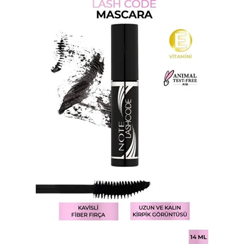 Note Lash Code Kıvırma Etkili Maskara - Siyah Rimeller / Maskaralar Fiyatı