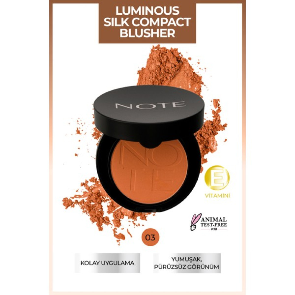 Note Luminous Silk Compact Allık 03 Coral Allık Fiyatı
