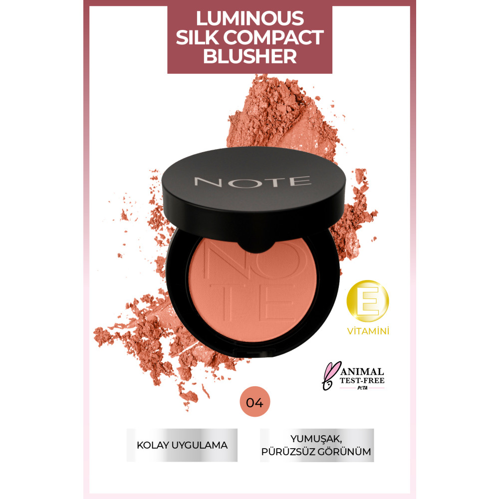 NOTE Luminous Silk Compact Allık 04 Soft Peach Allık Fiyatı