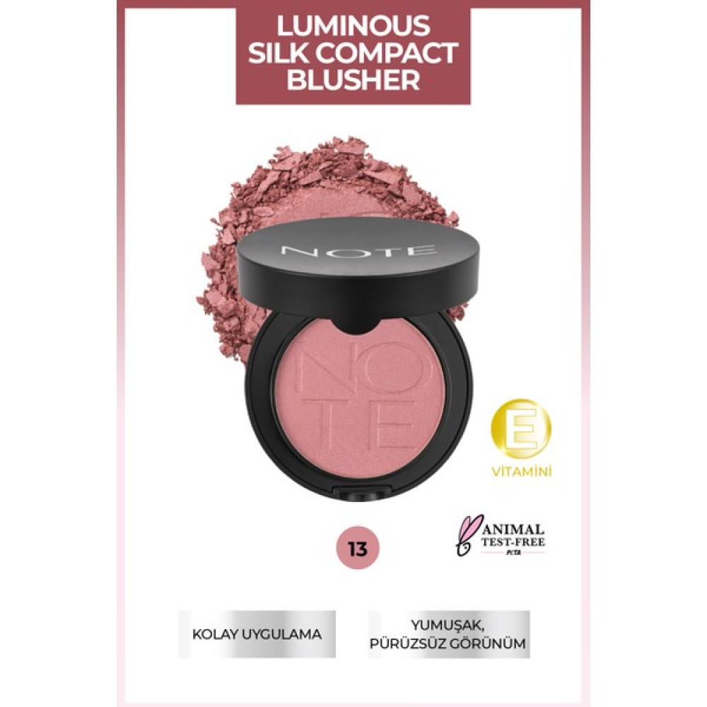 Note Luminous Silk Compact Allık 13 Deep Pink Allık Fiyatı