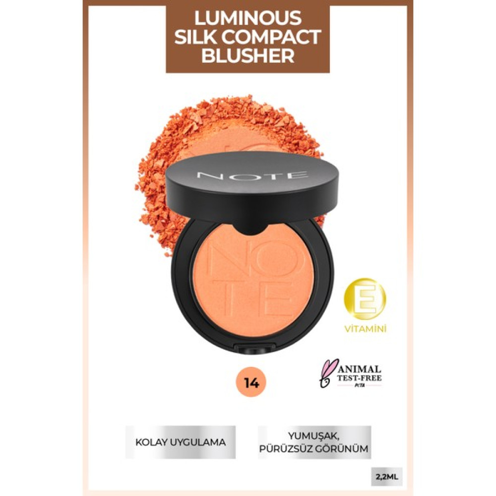 Note Luminous Silk Compact Allık 14 Dreamy Coral Allık Fiyatı