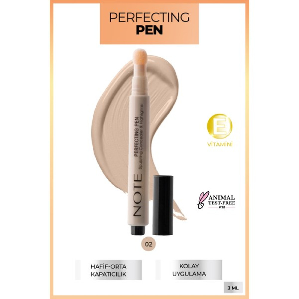 Note Perfecting Pen 02 Warm Rose Aydınlatıcı Etkili Göz Altı Kapatıcısı Kalem Concealer Fiyatı