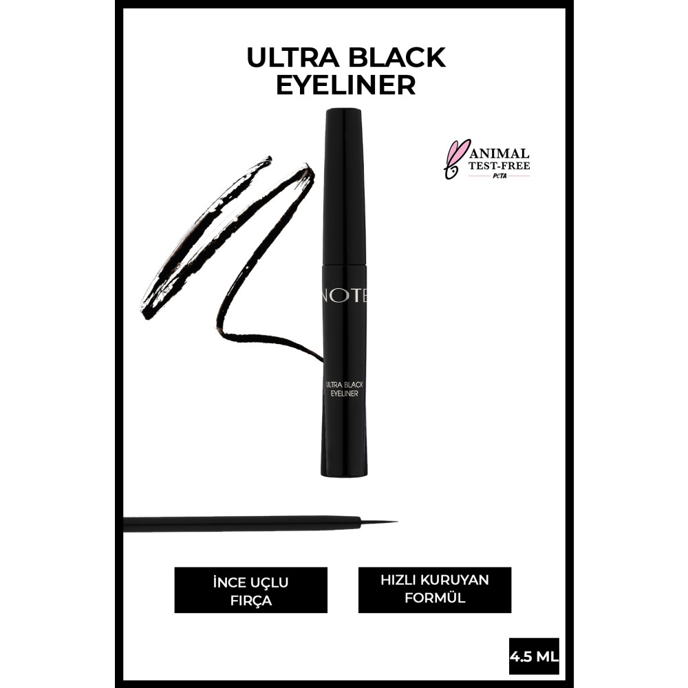 NOTE Ultra Black Eyeliner Kıl Fırça Uçlu Eyeliner Fiyatı