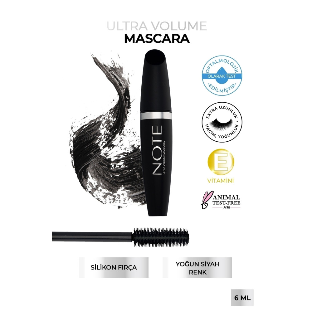 NOTE Ultra Volume Maskara Hacim ve Kıvırma Etkili Rimeller / Maskaralar Fiyatı