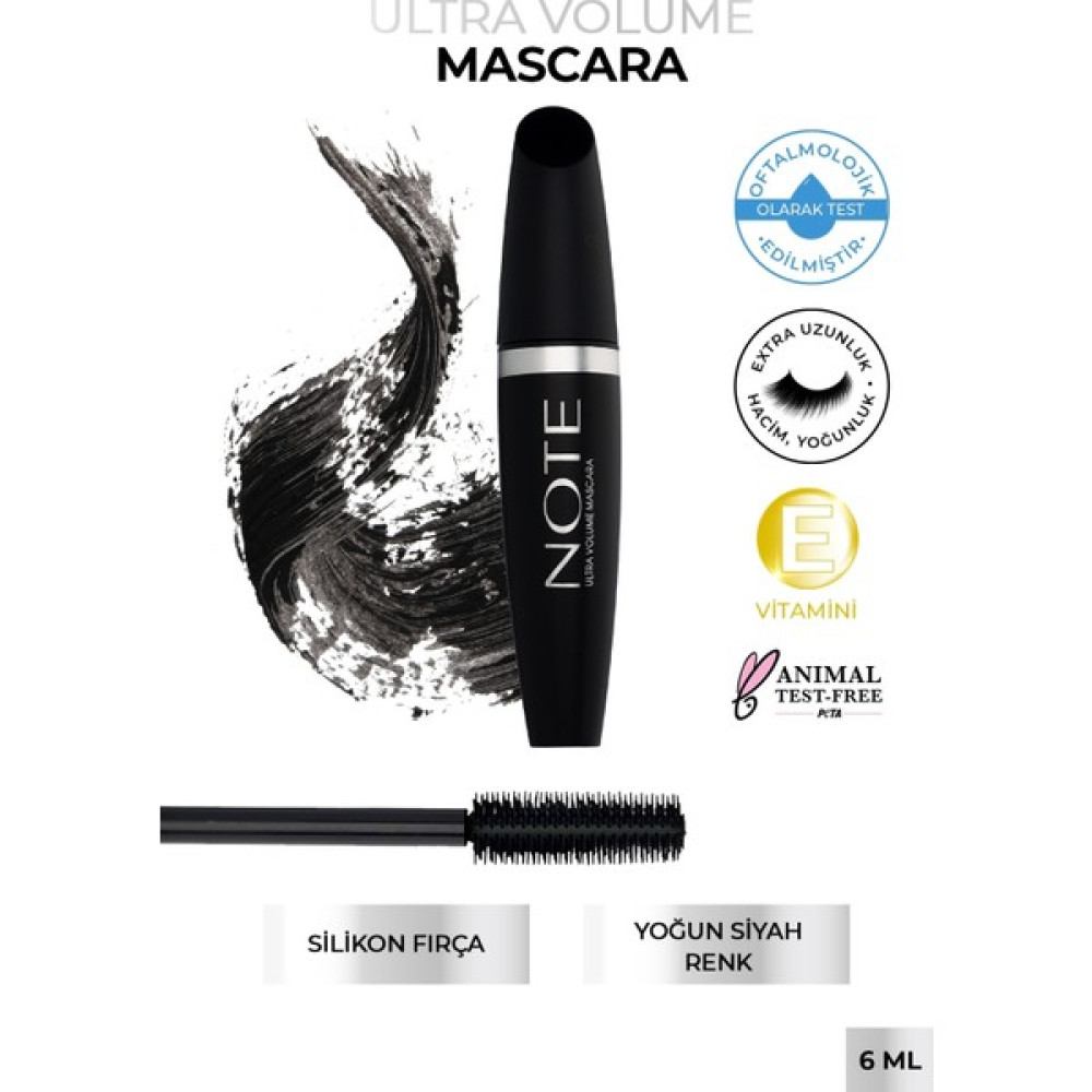Note Ultra Volume Maskara Hacim Ve Kıvırma Etkili - Siyah Rimeller / Maskaralar Fiyatı