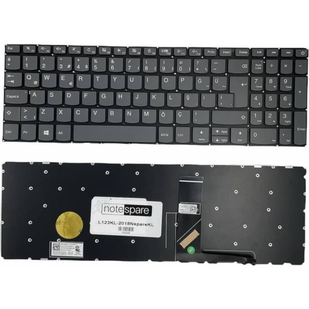 Notespare Lenovo ile Uyumlu V15-ADA 82C7008FTX Klavye Füme Tr Power Tuşlu Versiyon - Siyah - 5*10*1 Oto Boyaları Fiyatı