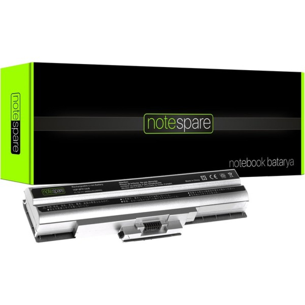 Notespare Sony ile Uyumlu Vaio VGN-NW24MG, VGN-NW24MR, VGN-NW24S Notebook Batarya Pil Gümüş Gri - Siyah - 5*10*1 Laptop Batarya Pil Fiyatı