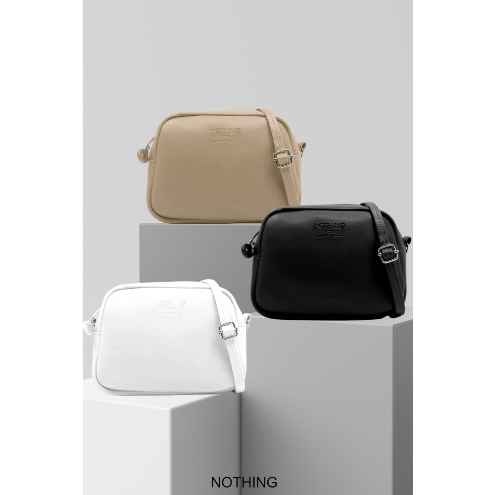 NOTHING Kadın 3lü Mini Urban Çanta Seti Beyaz Siyah Vizon Unisex Çanta & Cüzdan ve Seyahat Çantaları Fiyatı