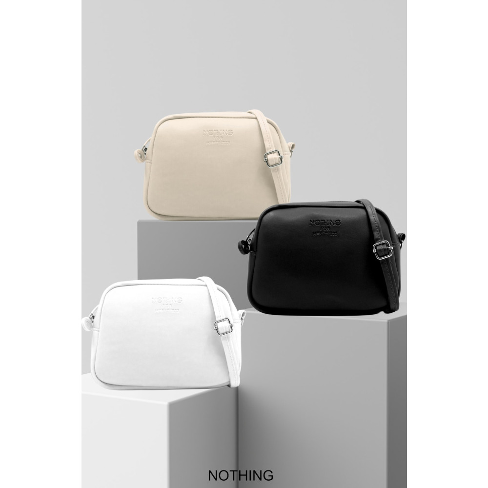 NOTHING Kadın 3lü Mini Urban Çanta Seti Siyah Krem Beyaz Unisex Çanta & Cüzdan ve Seyahat Çantaları Fiyatı