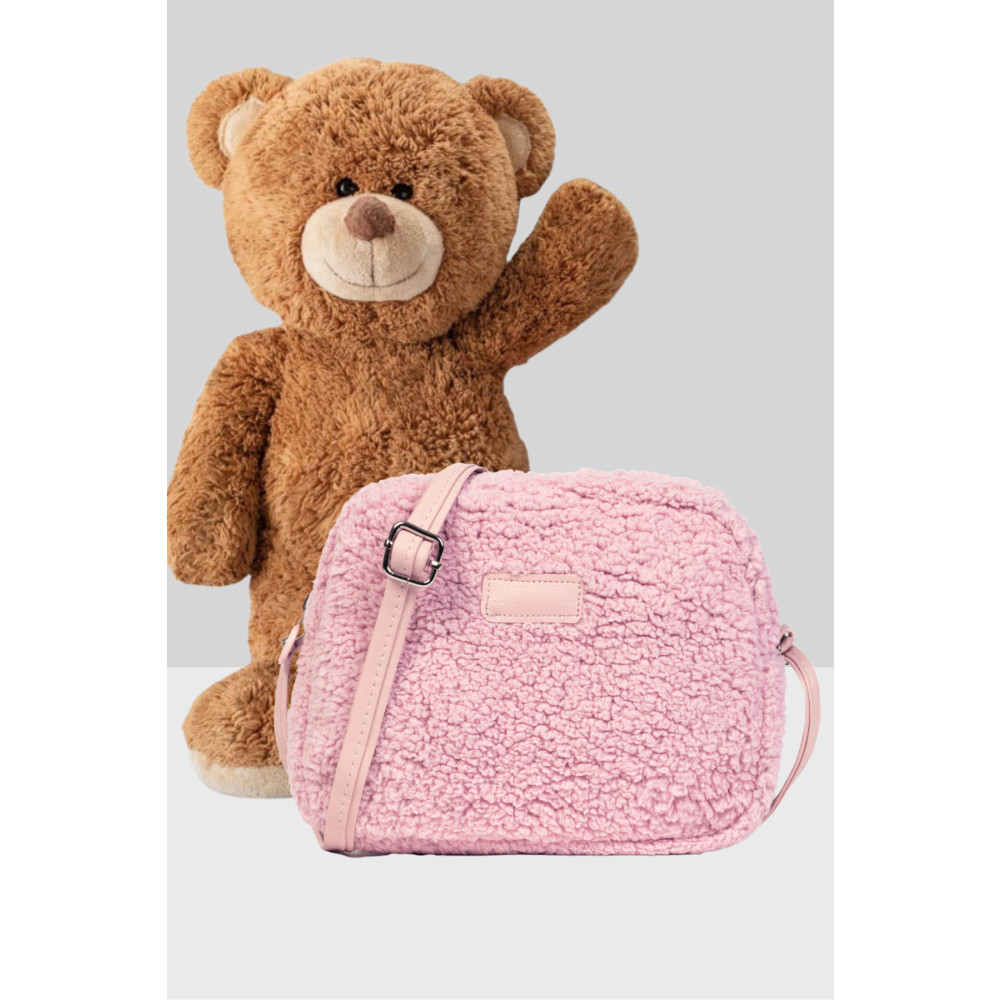 NOTHING Kadın Pudra Kürklü Peluş Mini Urban Çapraz Omuz Çanta Unisex Çanta & Cüzdan ve Seyahat Çantaları Fiyatı