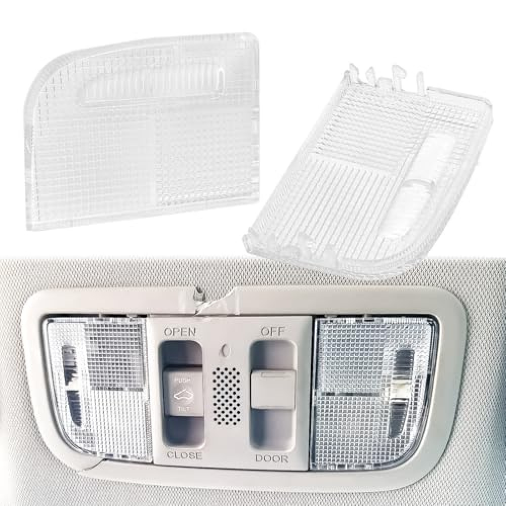 NOTISH 1Pair Interior Reading Light Lens Cover Car Roof Map Light Dome Light Cover Adjustable Compatible with Honda Accord Hybrid Civic Element Odyssey Pilot Ridgeline OEM 34401-SDA-A21 34402-SDA-A21