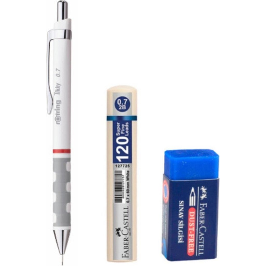 Notpa Rotring Tikky 0.7 mm Beyaz Kalem Faber Silgi ve Min Uç Kalem & Yazı Gereçleri Fiyatı