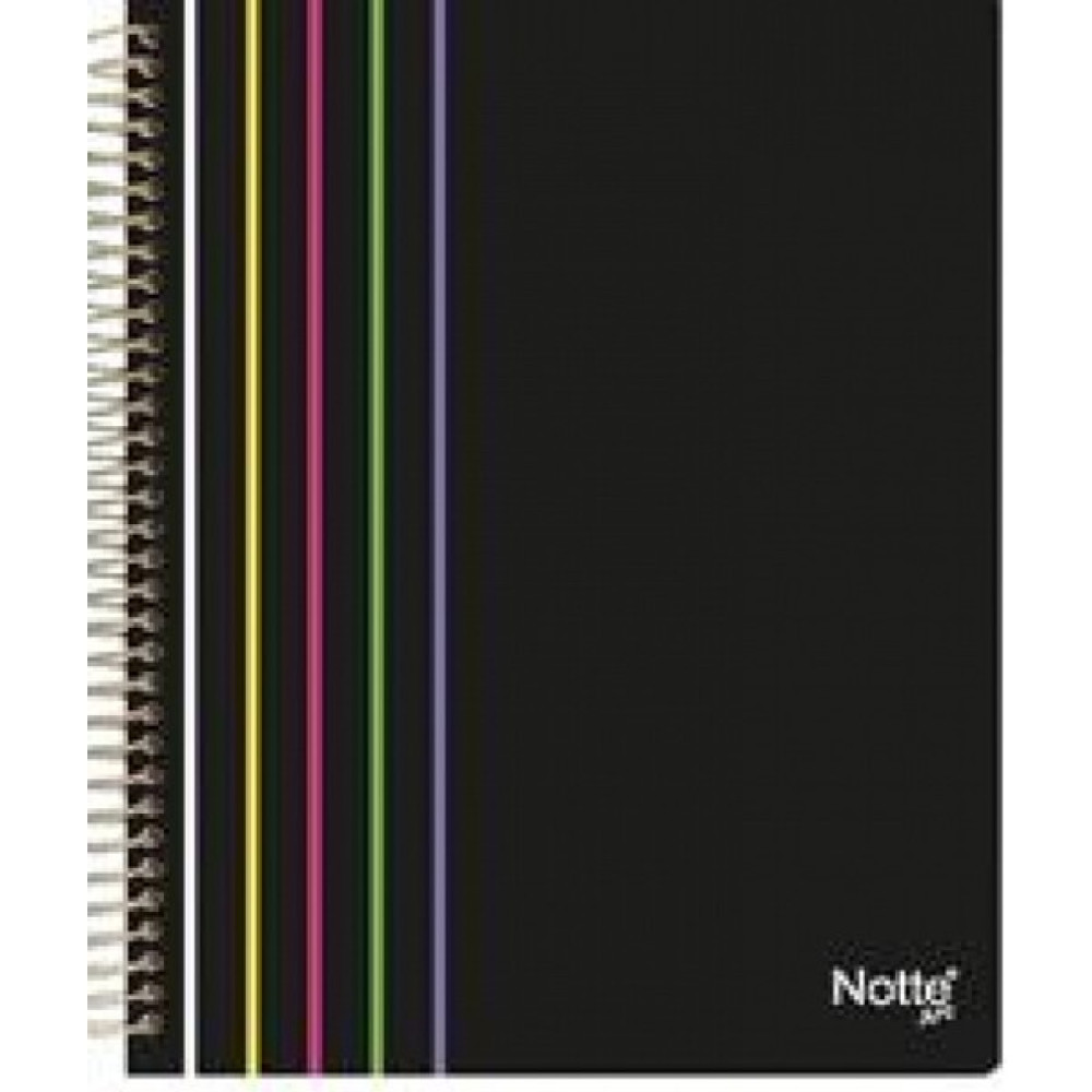 Notte A4 Siyah 100 Sayfa Çizgili Spiralli Plastik Kapak Defter 60-478 Spiralli Defter Fiyatı