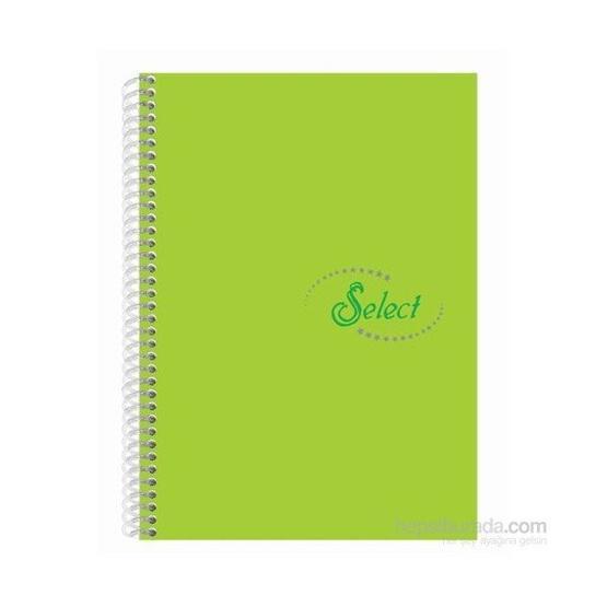 Notte Spiralli Plastik Kapak A4 Select 120 Yaprak Kareli Defter