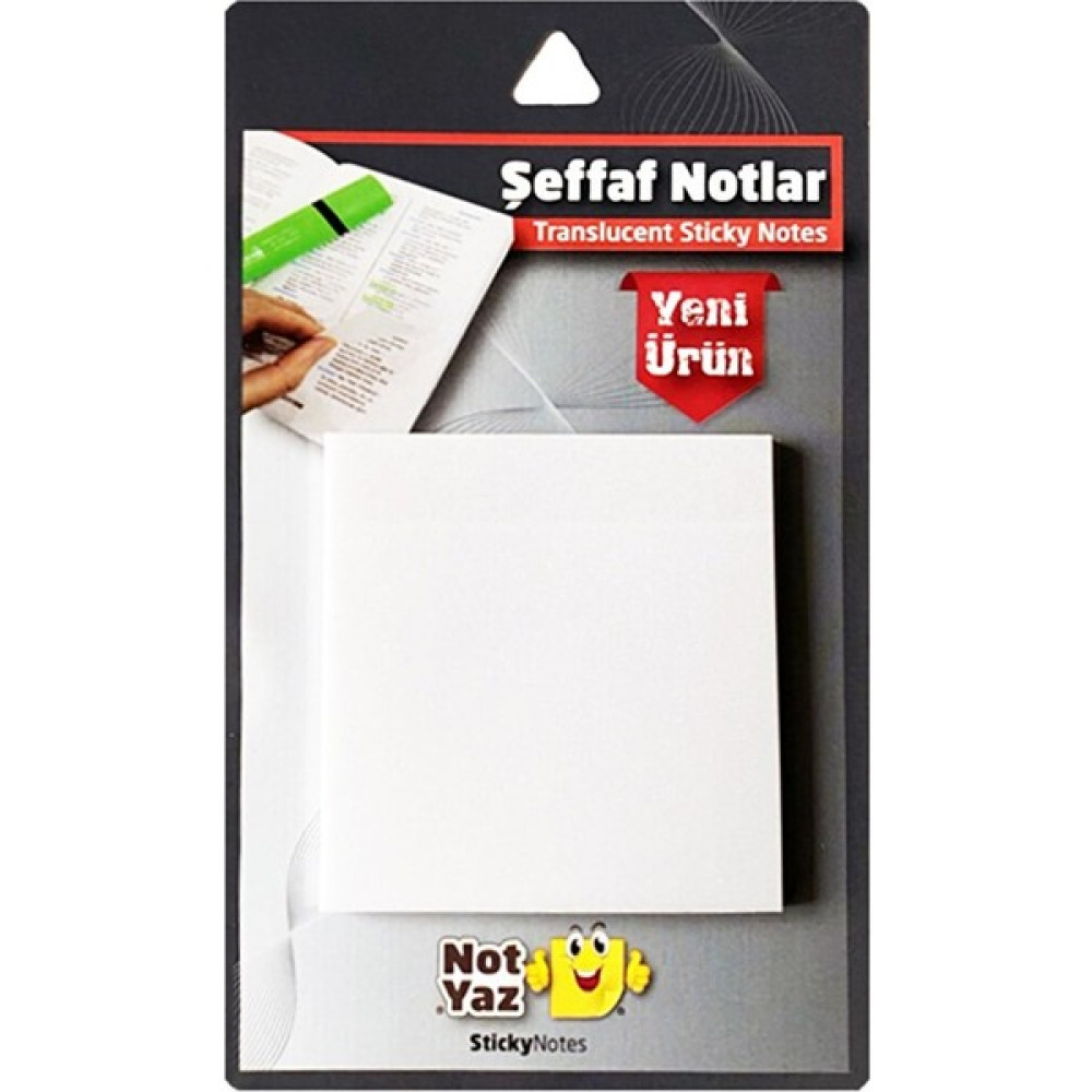 Notyaz Şeffaf Transparan Yapışkanlı Bloknot Not Defteri & Bloknot Fiyatı