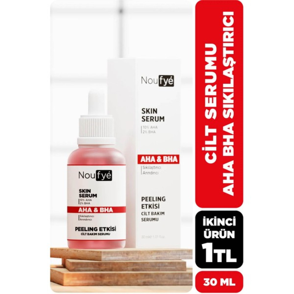 Noufye %10 Aha & %2 Bha & Cilt Tonu Eşitleyici Kırmızı Peeling Cilt Serumu 30 ml Oto Boyaları Fiyatı