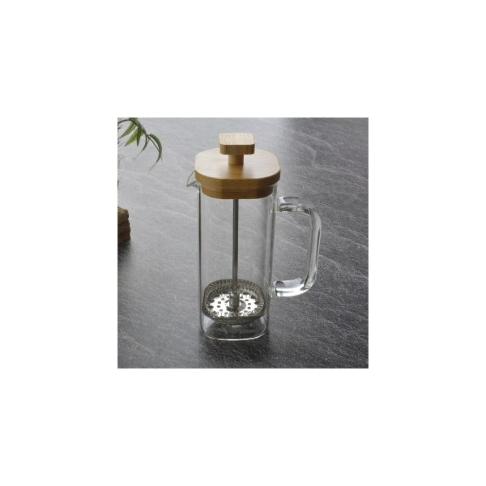 Noura Natural French Press Kare Bambu Kapaklı French Press Fiyatı
