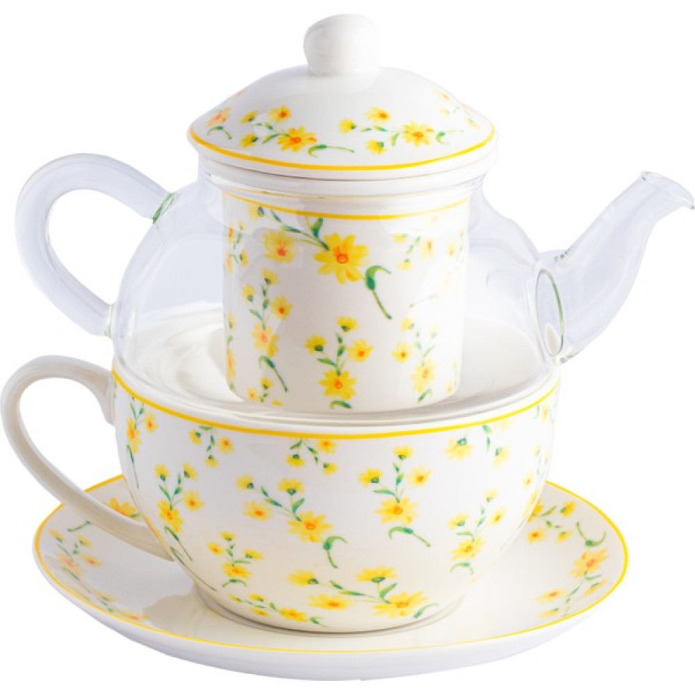 Noura Natural Tek Kişilik Demlik ve Kupa Takımı Çay / Çaydanlık Setleri Fiyatı