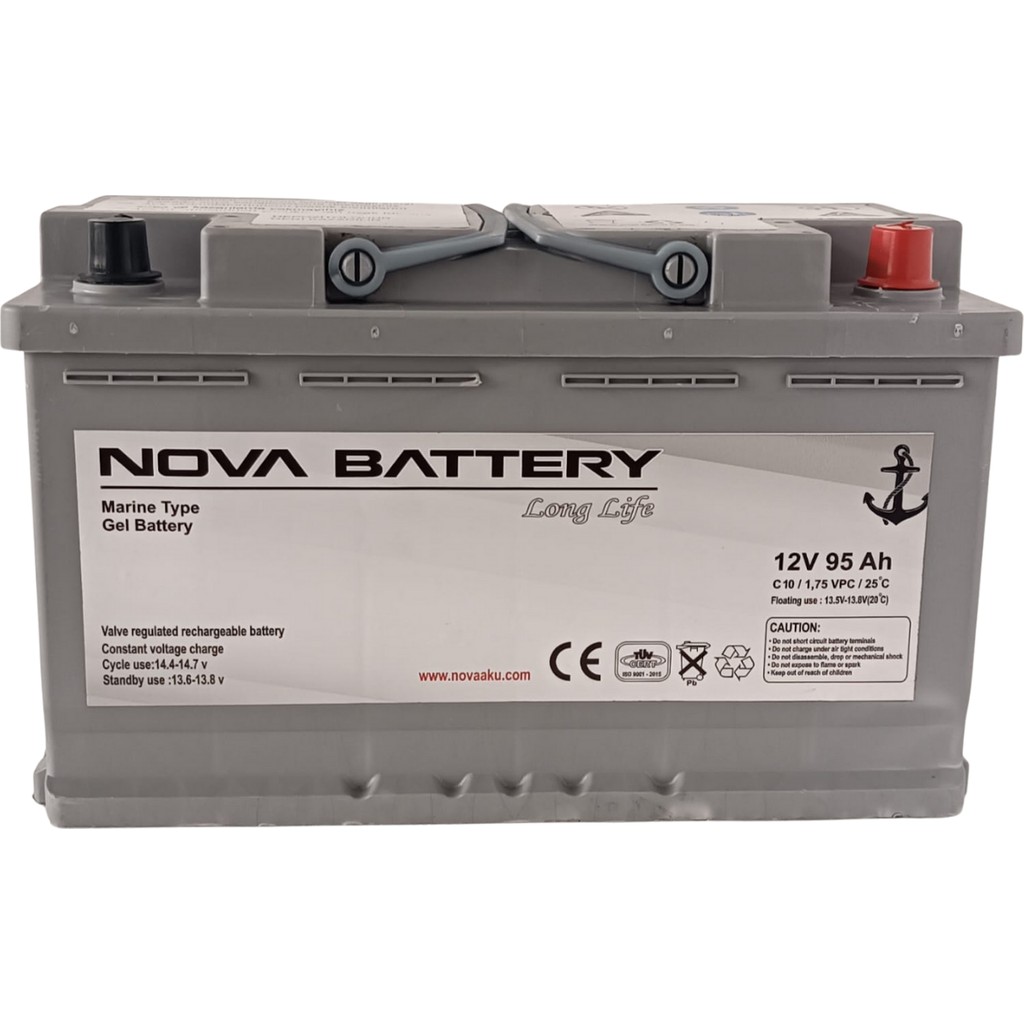 Nova 12V 95AH Marin Jel 800A Cca Marş Akü (Yeni Üretim) SSD / Solid State Drive Fiyatı