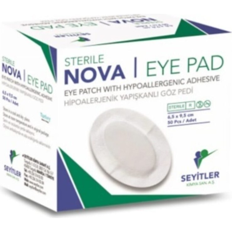 Nova 6,5x9,5cm Göz Pedi Hipoalerjenik Oval Yapışkanlı Ped 50 Adet Konforlu Kullanım İçin Tasarlandı - 1 Diğer Fiyatı