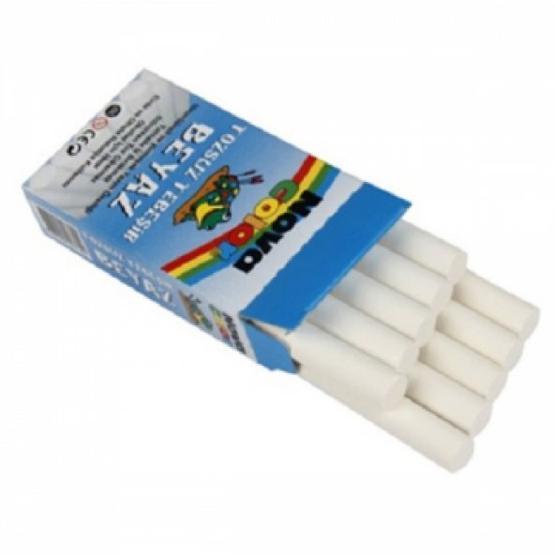 Nova Color 10 'lu Tebeşir Beyaz Tozsuz