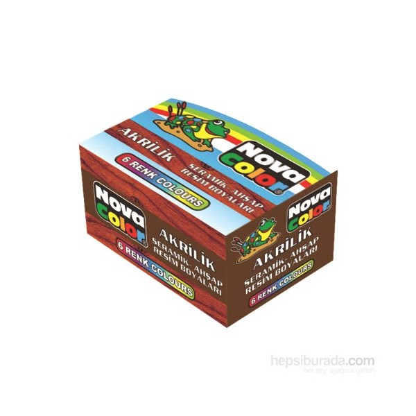 Nova Color Akrilik Boya 6 Renk 30 cc Canlı Renk Seçenekleri Sanatsal Kullanım için Diğer Fiyatı
