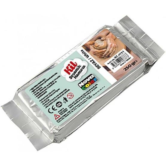 Nova Color Beyaz 250 gr Kil Seramik Hamuru