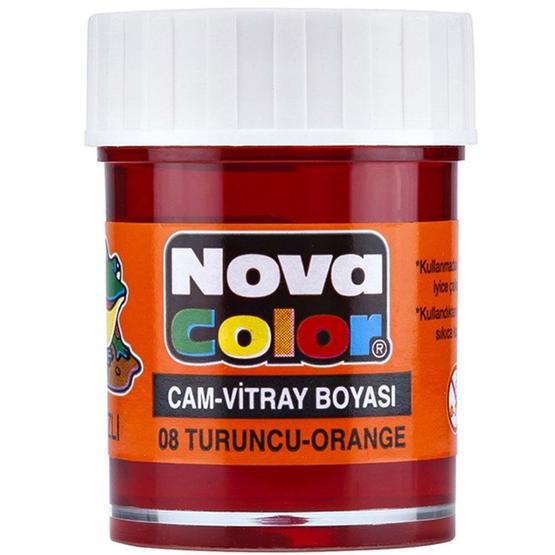Nova Color NC-156 Turuncu Su Bazlı Şişe Cam Boyası Cam Boyası Fiyatı