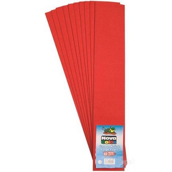 Nova Color NC-339 10'lu Kırmızı Krapon Kağıdı