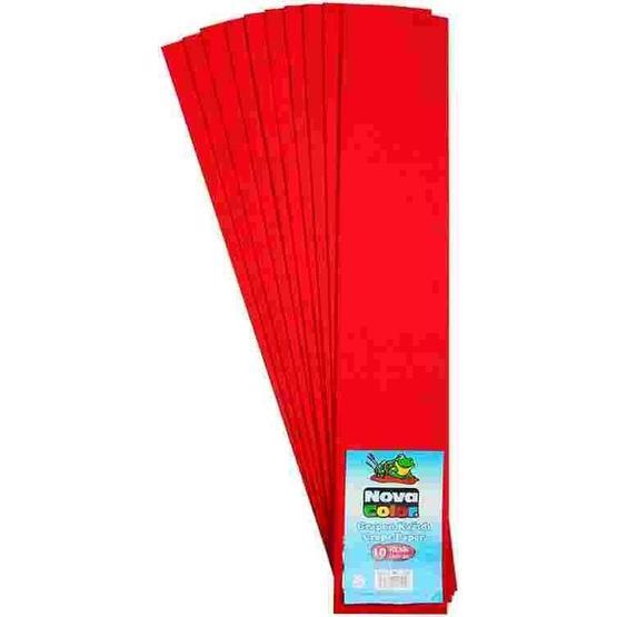 Nova Color NC-339 10'lu Kırmızı Krapon Kağıdı