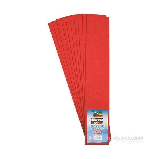 Nova Color NC-339 10'lu Kırmızı Krapon Kağıdı Krapon Kağıdı Fiyatı
