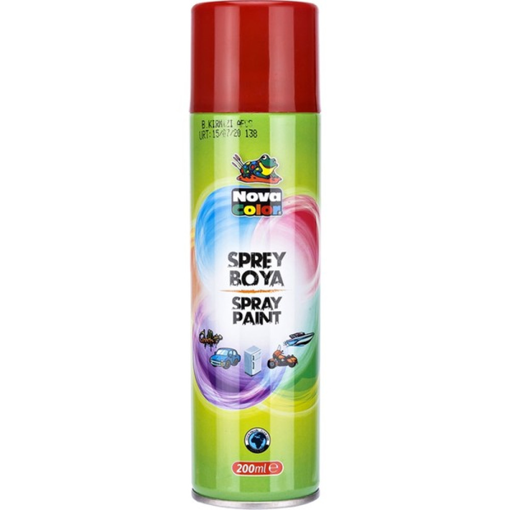 Nova Color Nova Color Sprey Boya 200 ml Kırmızı - Karışık Çok Renkli Oto Boyaları Fiyatı