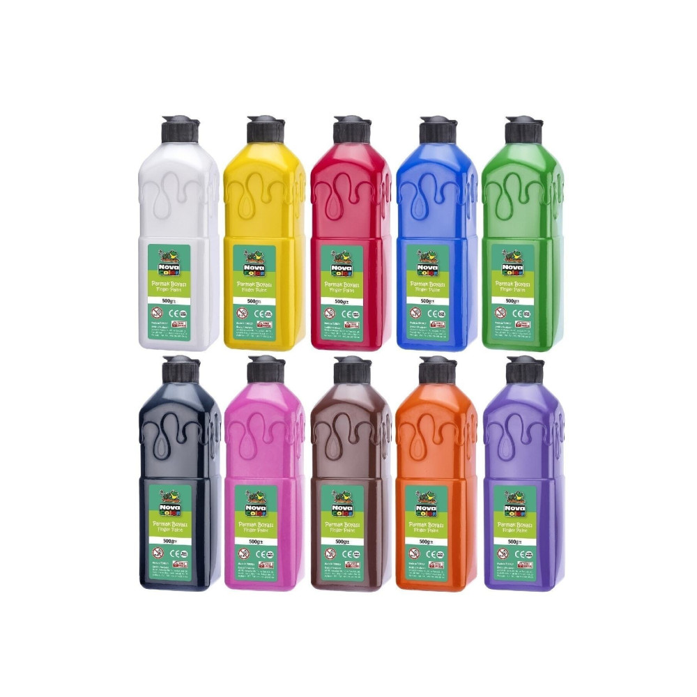 Nova Color Parmak Boyası 500 Gr. 10 Renk Yardımcı Malzeme Fiyatı