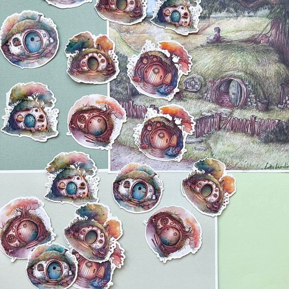 Nova Crafts Hobbit Evleri Duvar Stickerı Fiyatı