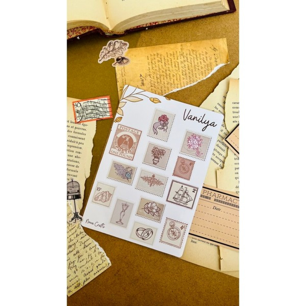 Nova Crafts Vanilya Posta Pulu Sticker Duvar Stickerı Fiyatı
