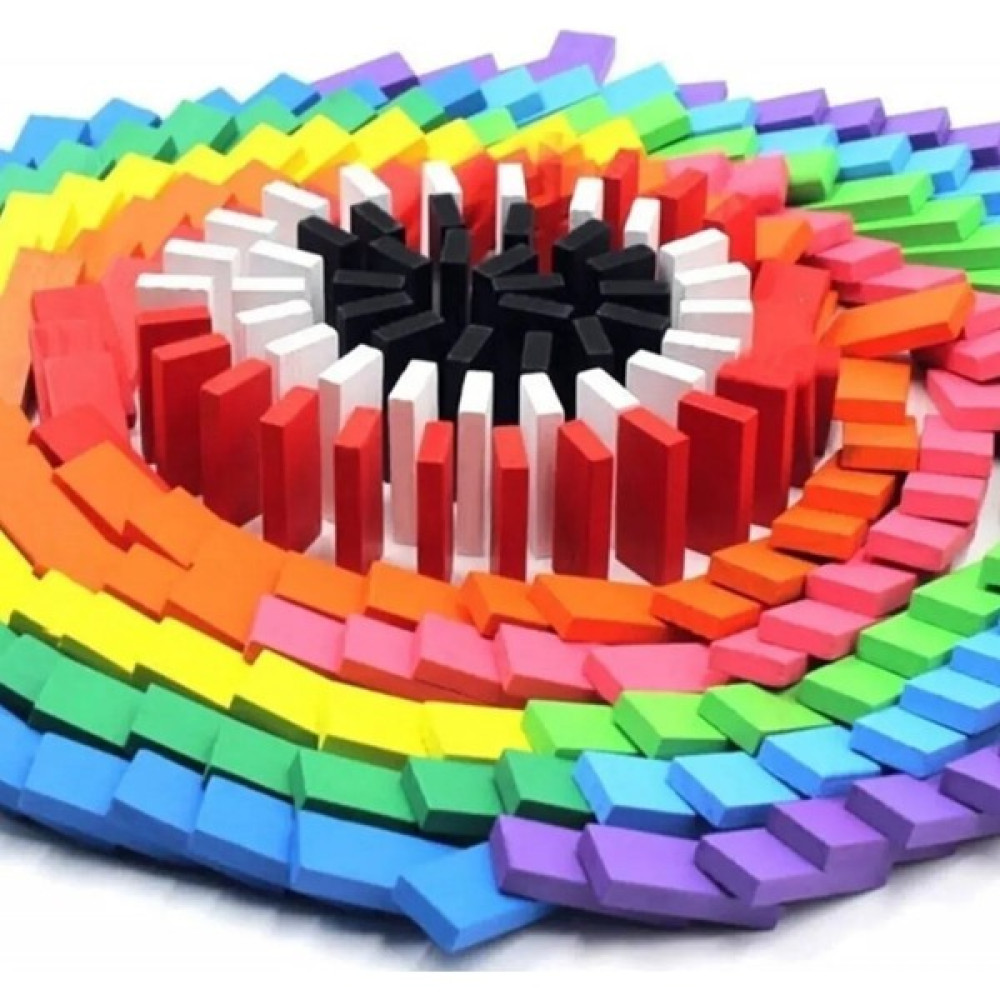 Nova Kids Çocuklar Için 100 Parça Renkli Ahşap Domino Taşı Seti Bebek Oyuncakları Fiyatı