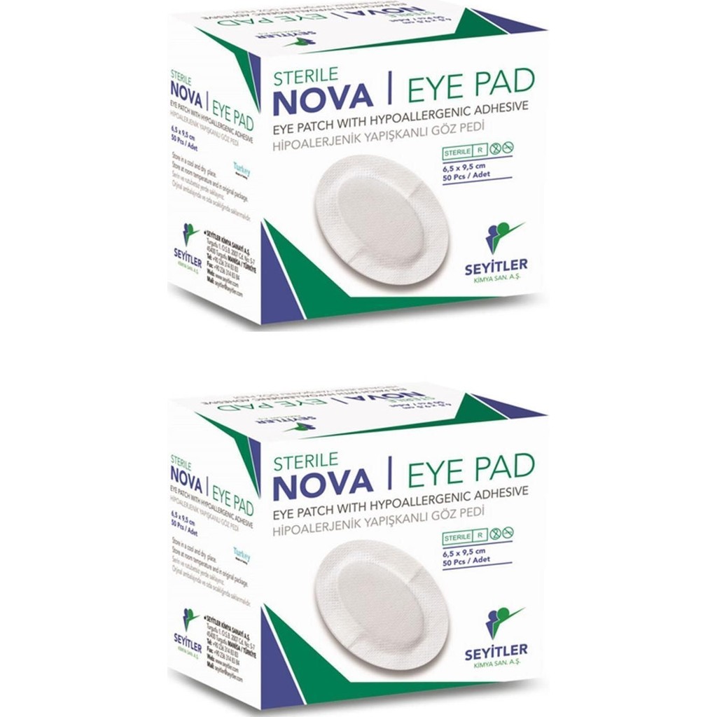 Nova Ped Yetişkin Göz Kapama Bandı Göz Pedi 6,5x9,5cm-100 Adet Diğer Fiyatı