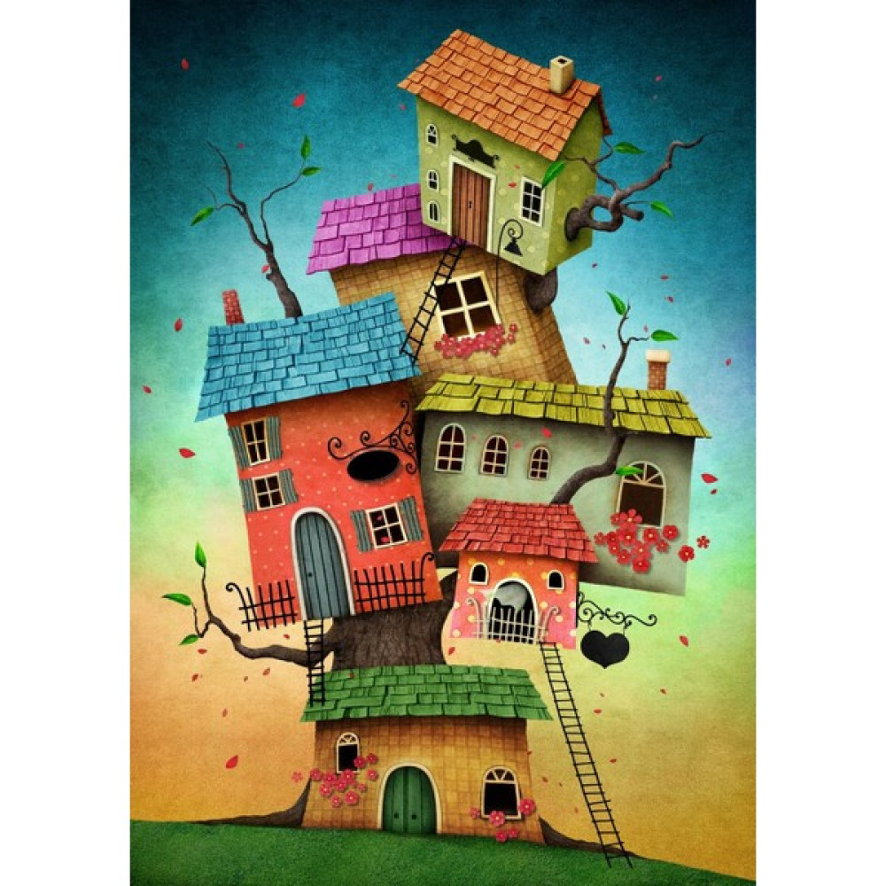 Nova Puzzle 1000 Parça Soy Ağaci/Fantastik Evler Puzzle - Annnmei Puzzle & Aksesuarları Fiyatı