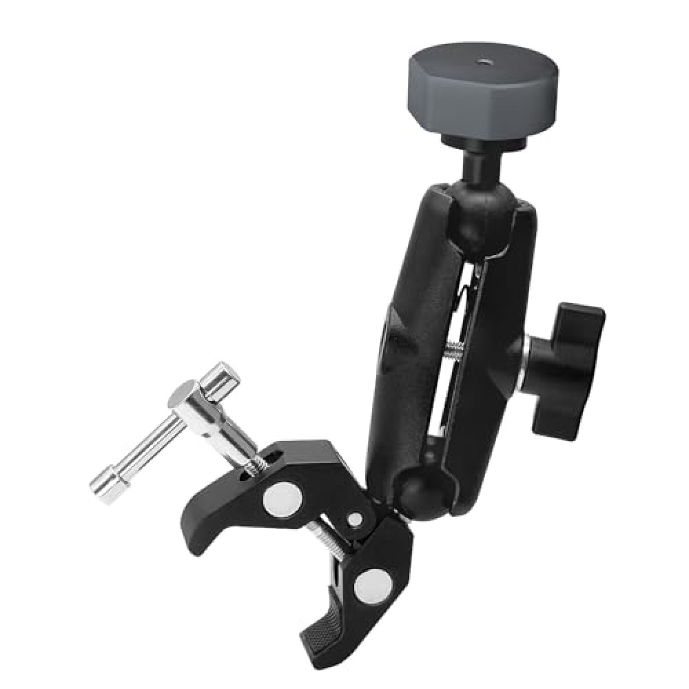 NovaKits Starlink Mini Rv Ladder Clamp Mount, Starlink Mini Roof Rack Mount, Universally Adjustable Angle Clamp Add an Aluminum Alloy Adapter