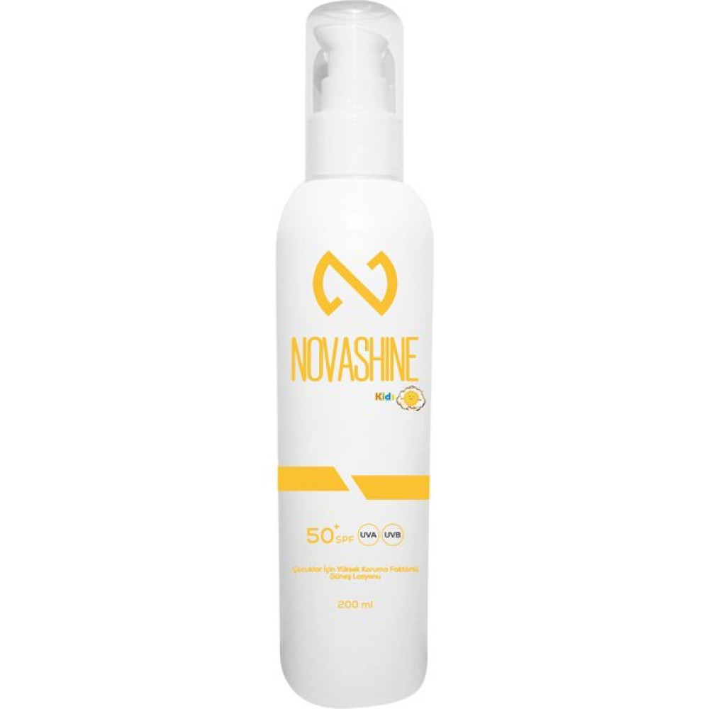 Novashine Çocuklar İçin Yüksek Koruma Faktörlü Güneş Losyonu 200 ml Sun Cream Güneş Kremi Güneş Kremleri ve Losyonları Fiyatı