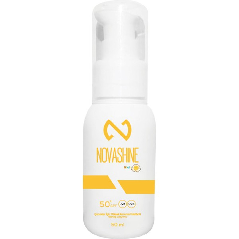 Novashine Çocuklar İçin Yüksek Koruma Faktörlü Güneş Losyonu SPF50+ 50 ml Sun Cream Güneş Kremi Güneş Kremleri ve Losyonları Fiyatı
