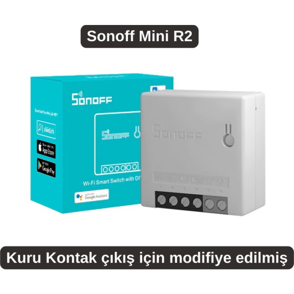 Novato Mini R2 Wifi Kuru Kontak Röle ( Sonoff Mini R2 Modifiye Edilmiş Versiyon ) 220V Giriş - Kuru Kontak Çıkış Oto, Bahçe, Yapı Market Fiyatı