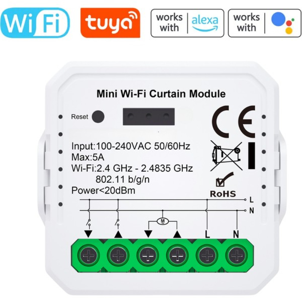 Novato Tuya Uyumlu WiFi Perde Panjur Kepenk Motor Kontrolcüsü - Mobil Uygulama, Anahtar Girişli, Otomatik Kalibrasyon, Yüzdesel Kontrol, Google Asi... Oto, Bahçe, Yapı Market Fiyatı